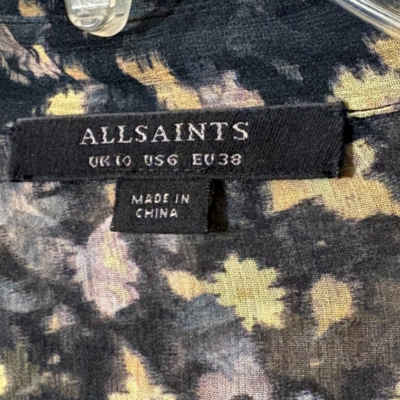 All Saints Liza Asa Hi/Lo Dress Size 6 - Picture 10 of 13